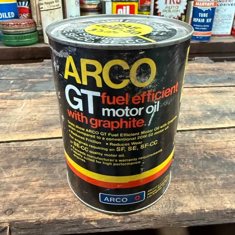 Vintage ARCO オイル缶 16-c-90