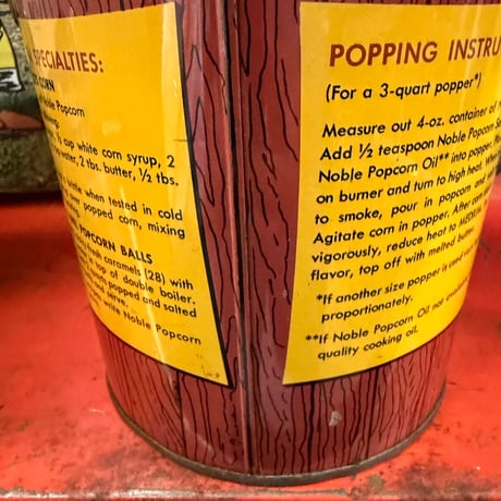 Vintage NOBLE POPCORN FARMS 20-272-5