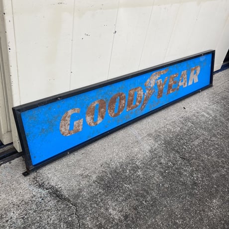 GOODYEAR　ヴィンテージ　大型両面看板　11-117