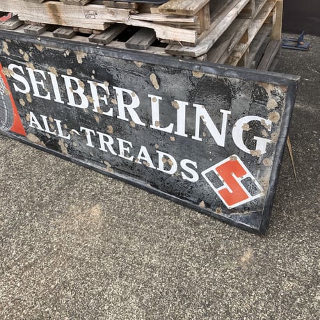 SEIBERLING　ヴィンテージ　ホーロー看板　16-s-15
