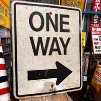 Vintage ロードサイン ONE WAY 19-108-78