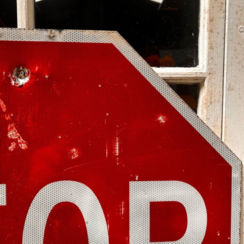 STOP ロードサイン Vintage ロードサイン STOP 18-227-32 | BigBear Online