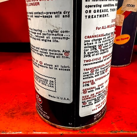 Vintage STP OIL CAN (中身入り) 17-77-27