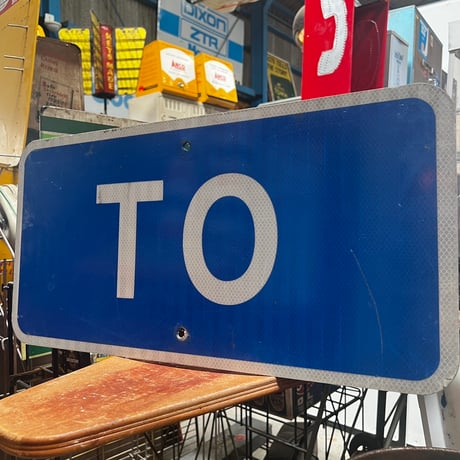 Vintage Roadsign　TO　18-227-67