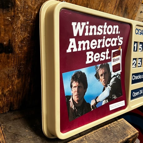 Vintage Winston Cigarette Display Sign 19-334