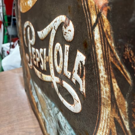 Vintage PEPSI COLA SIGN 17-134