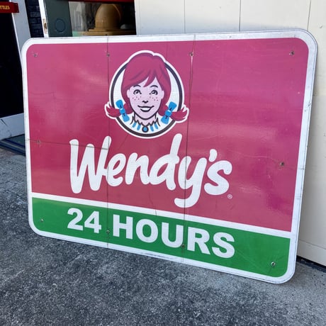 Wendy′s × QDOBA　ヴィンテージ　大型両面看板　13-296-1