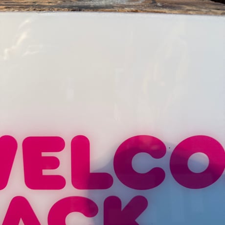 Vintage WELCOME BACK DUNKIN’DONUTS プラスチック看板 21-27-1