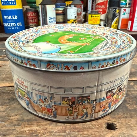 ヴィンテージ ベースボール スタジアム ティン缶 17-242