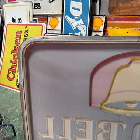 Vintage Taco Bell ドライブスルー 大型プラスチックサイン T-1
