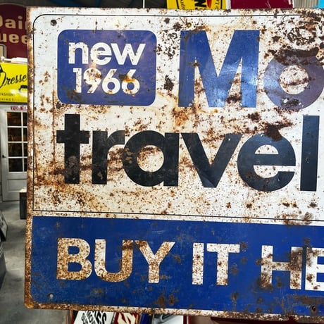 Vintage Mobil METAL SIGN 1966 18-216