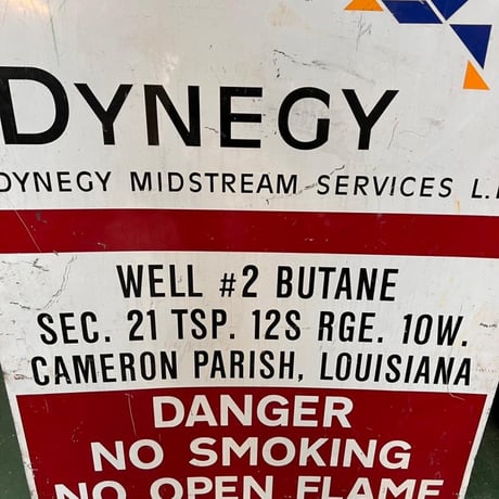 DYNEGY　DANGER　NO　SMOKING　ヴィンテージ　看板　12-70
