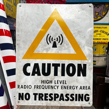 Vintage CAUTION SIGN 19-108-54