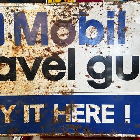 Vintage Mobil METAL SIGN 1966 18-216