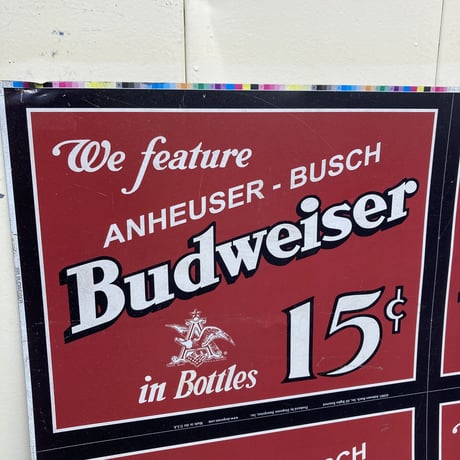 Budweiser　ヴィンテージ　看板　14-370