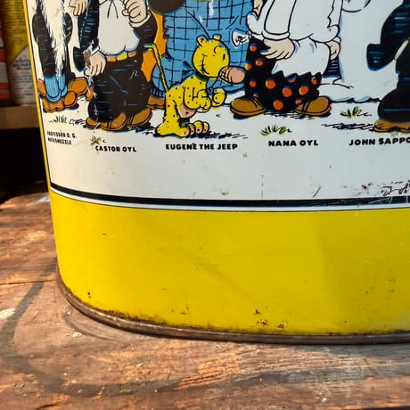 Vintage POPEYE ブリキ ダスト缶 21-39
