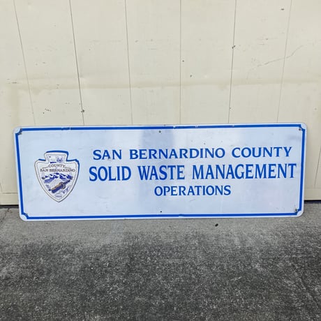 SAN BERNARDINO COUNTY　ヴィンテージ　大型看板　10-s-5