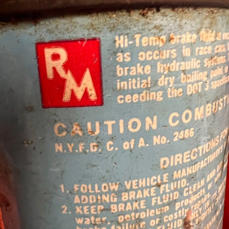Vintage RM OIL CAN (中身入り)14-93-6