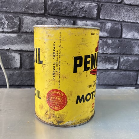 PENNZOIL　ペンズオイル　ヴィンテージ　オイル缶　16-s-3-3