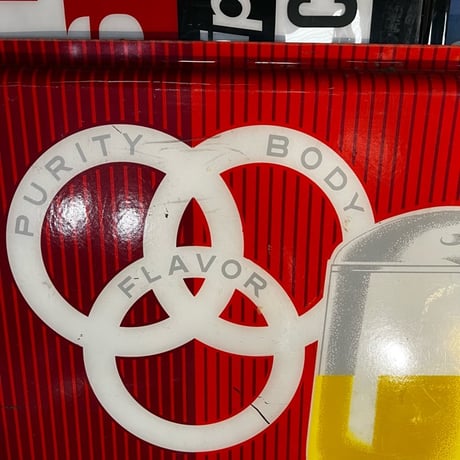 Vintage Ballantine Beer プラスチック Big Sign 13-132