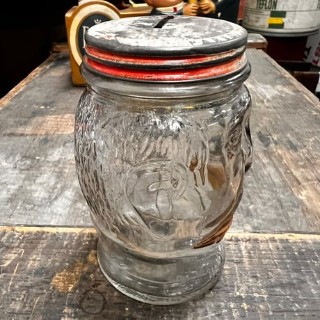 Vintage Glass Coin Bank 18-143