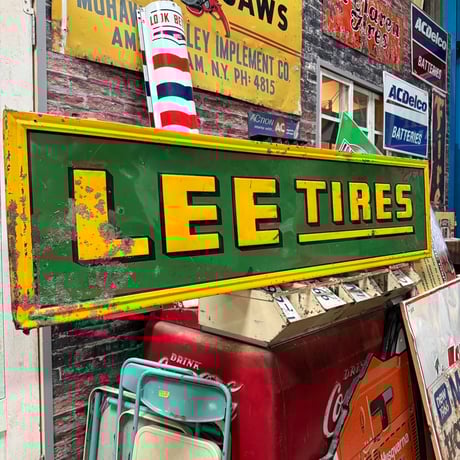 Vintage LEE TIRES Sign 看板 20-124 | BigBear Onli