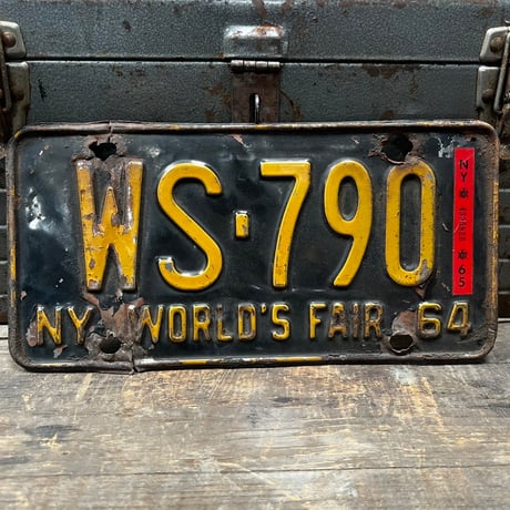 Vintage License Plate 19-107-15