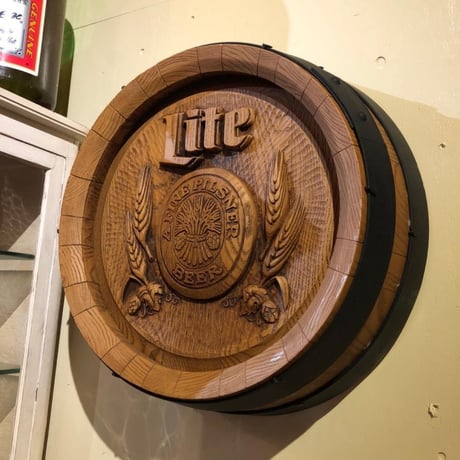 Lite beer ヴィンテージ 壁掛け サイン 樽