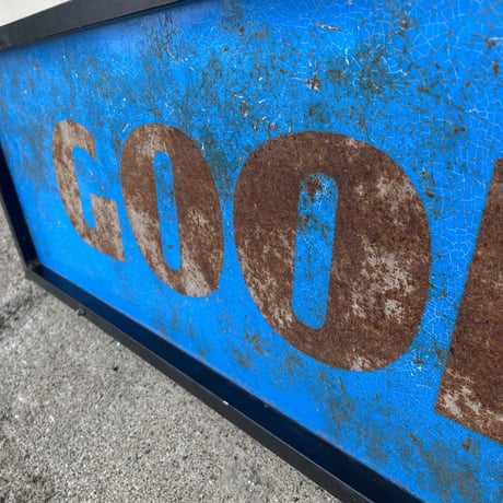 GOODYEAR　ヴィンテージ　大型両面看板　11-117