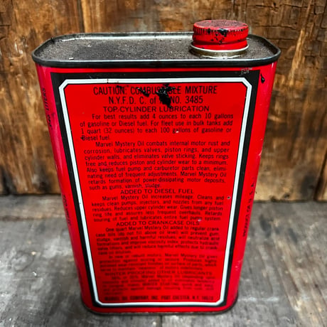 Vintage MARVEL MYSTERY OIL CAN 16-c-58