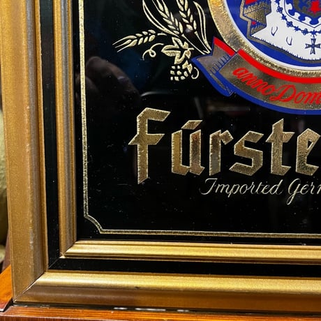 Vintage Furstenberg ドイツビール パブミラー SIGN 18-275