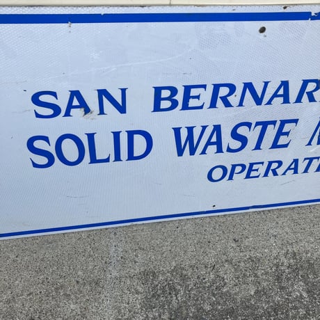 SAN BERNARDINO COUNTY　ヴィンテージ　大型看板　10-s-5