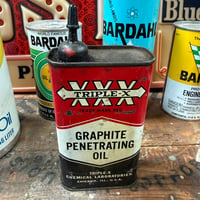 Vintage TRIPLE-X OIL CAN 20-359
