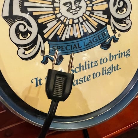 Vintage SCHLITZ Beer Light 17ー334