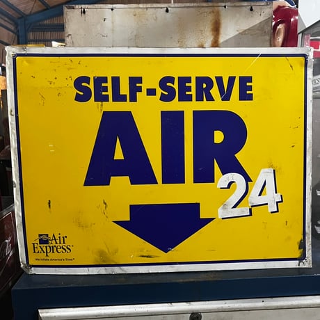 Vintage SELFE-SERVE AIR SIGN 19-108-56