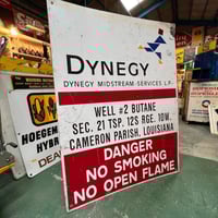 DYNEGY　DANGER　NO　SMOKING　ヴィンテージ　看板　12-70