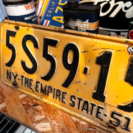 Vintage License Plate ニューヨーク州 19-107-13