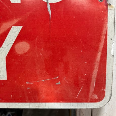 Vintage WRONG WAY ロードサイン 道路標識 20-155-57
