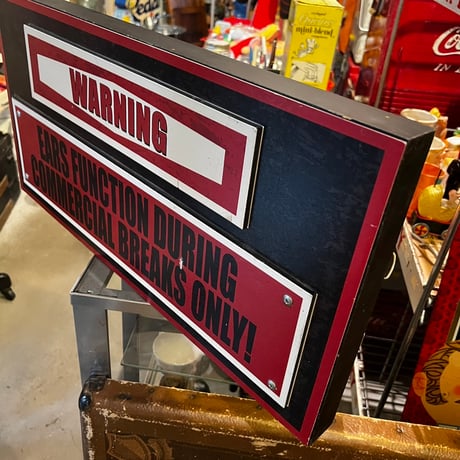 Vintage WARNING SIGN（木製） 17-176
