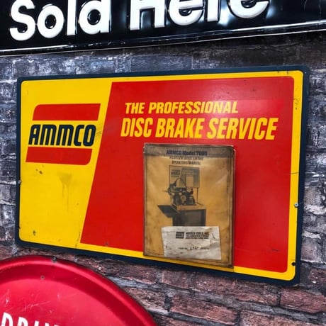 ammco ヴィンテージ 看板 ファイルポケット付き