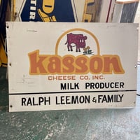 Vintage Kasson 大型 両面看板 14-216