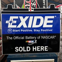 Vintage EXIDE BATTERY SIGN 14-425