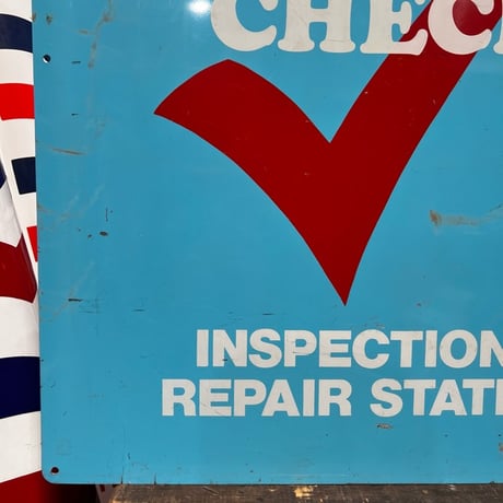 Vintage SMOG CHECK SIGN 19-110