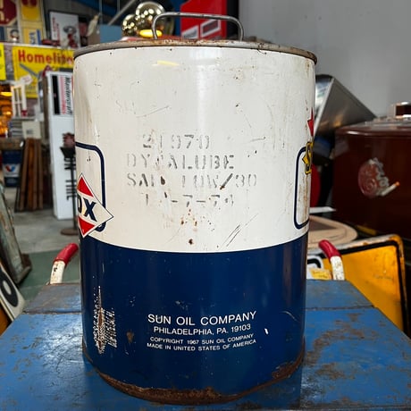 ヴィンテージ　SUNOCO　5ガロン　OIL缶　15-26