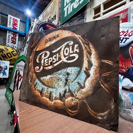 Vintage PEPSI COLA SIGN 17-134