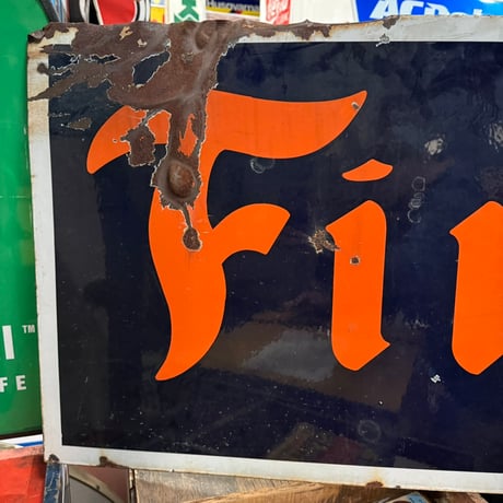 Vintage FIRESTONE 大型ホーロー看板 21-72