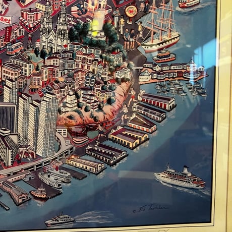 Vintage San Francisco Poster Ed Teitcher 10-191