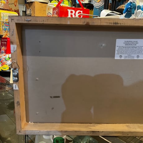 Vintage WARNING SIGN（木製） 17-176