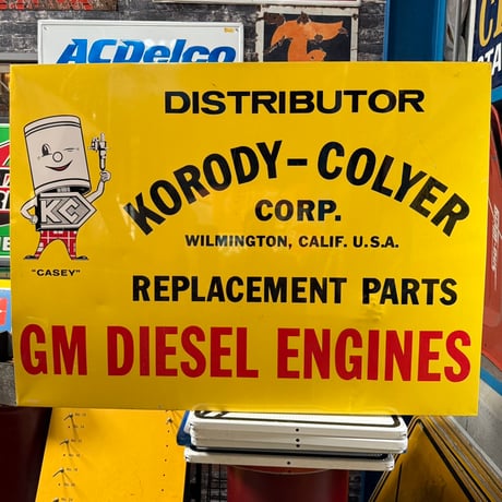 Vintage KORODY-COLYER CORP GM 看板 20-300-2