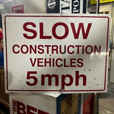 Vintage SLOW SIGN 19-108-51